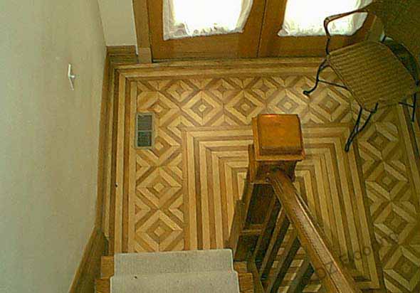 hardwood flooring entrance old style