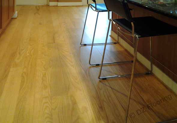 Wood floors in kitchen